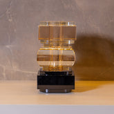 Vaso de cristal Black and Gold P