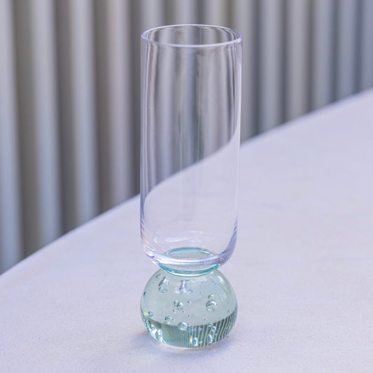 Conjunto Taça Bubble champanhe verde