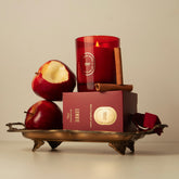 Vela Maçã Vermelha e canela