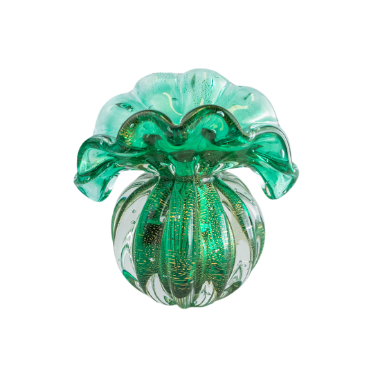 Trouxinha toscana PP verde folha com ouro