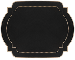 Jogo americano retangular Classic Preto e Bege