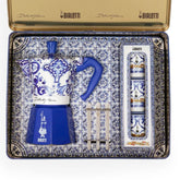 Conjunto Moka Express Bialetti x D&G Blu mediterrâneo