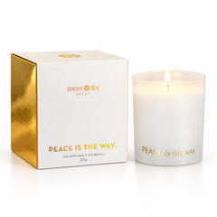 Vela Dreams Peace Chá Branco