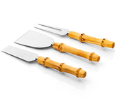 Conjunto de Facas de Queijo Garbo Bamboo Natural