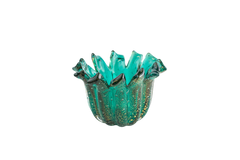 Cachepot M com pó de ouro