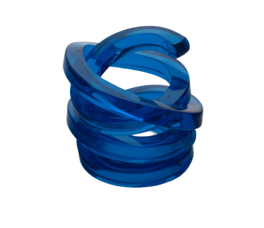 Kit 6 Porta Guardanapos acrílico Color Line Blue
