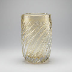 Vaso Venlo P cristal com ouro