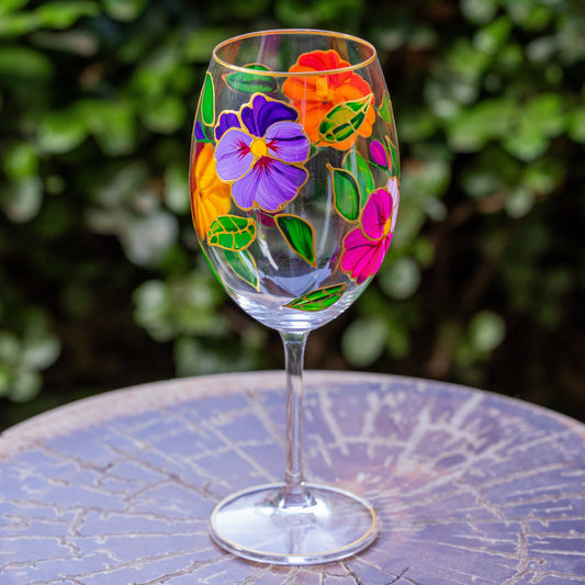 Taça vinho Amor Perfeito