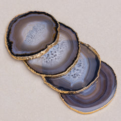 Kit Porta Copos Ágata Preto