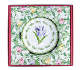 Conjunto de pratos sobremesa Tulipas