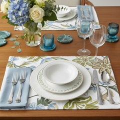 Jogo americano em linho bordado Jaipur