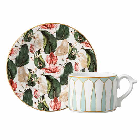 Conjunto de chá Beija-flor 12 peças
