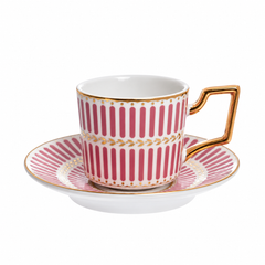 Conjunto de Xícaras de Café Olimpo Rosa 8 Peças
