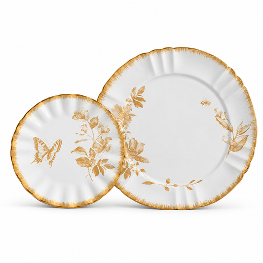 Conjunto de pratos Demoiselle 12 peças
