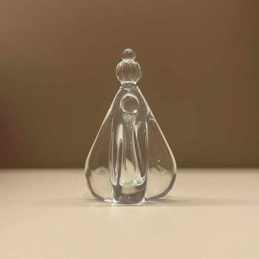 Mini Nossa Senhora da Aparecida de Murano Cristal