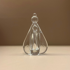 Mini Nossa Senhora da Aparecida de Murano Cristal