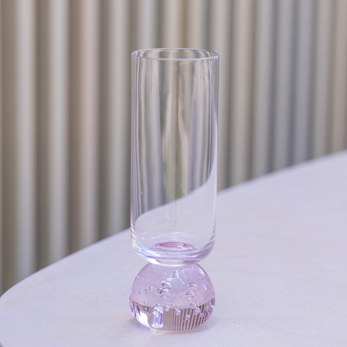 Taça Bubble champanhe rosa