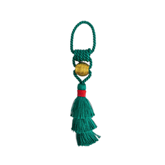 Porta Guardanapo Tassel Natal bola dourada