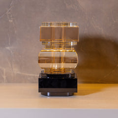 Vaso de cristal Black and Gold P