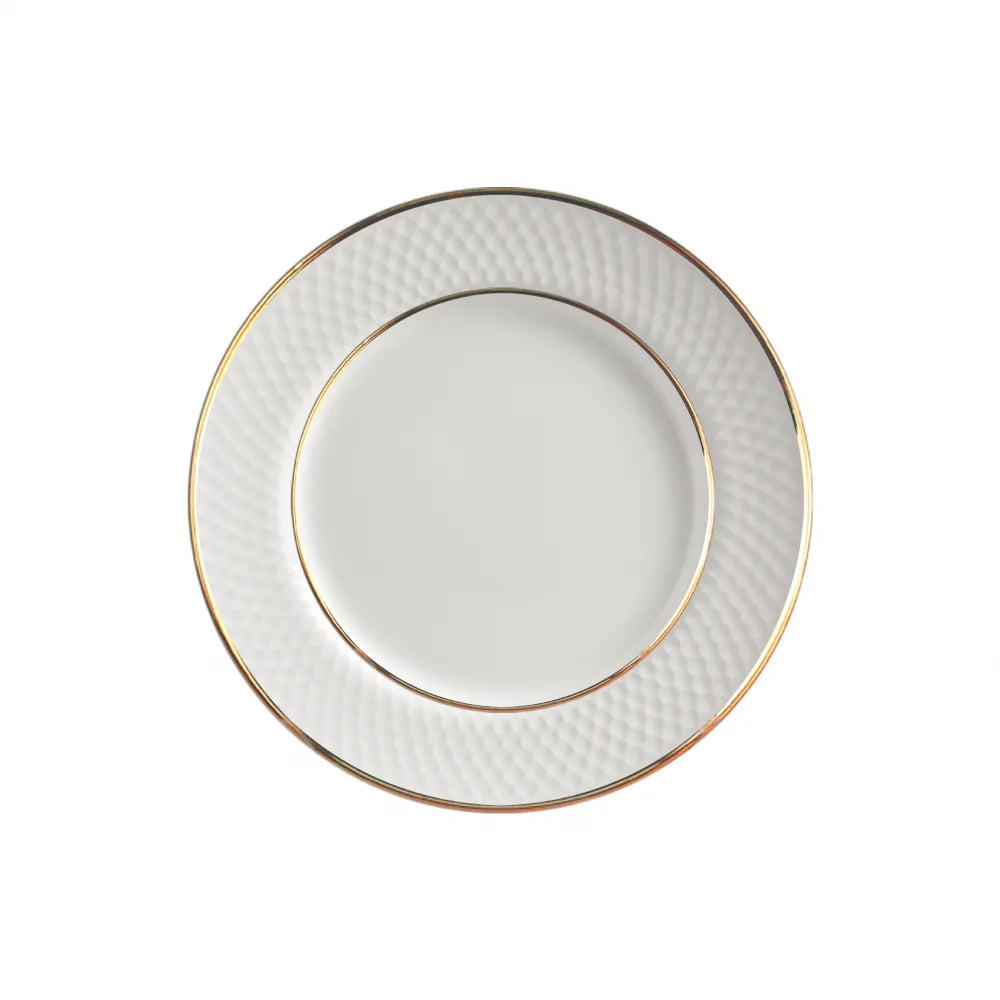 Conjunto de pratos Relevo gold