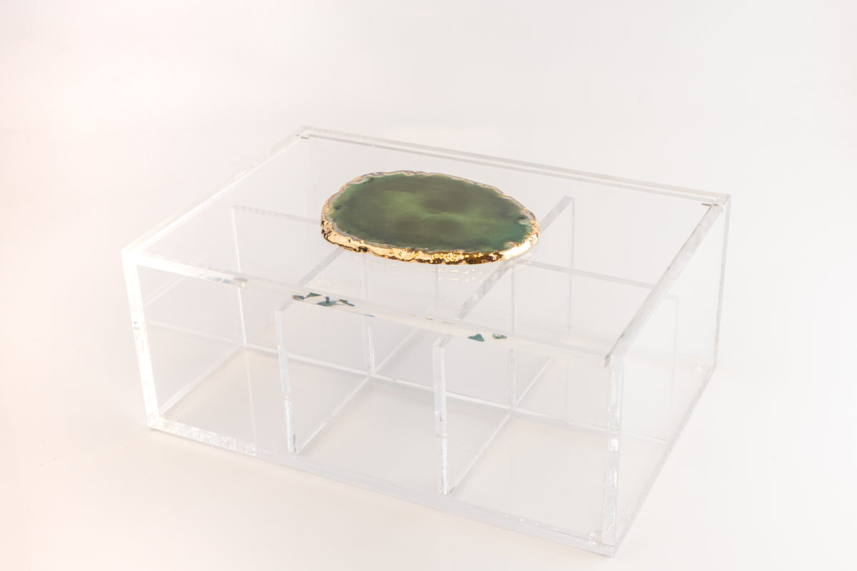 Caixa de chá Ágata Verde