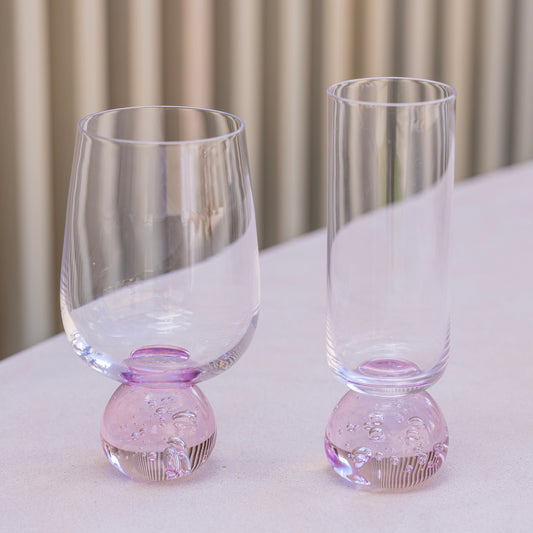 Taça Bubble rosa