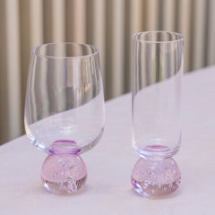 Taça Bubble champanhe rosa