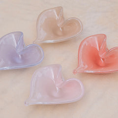 Coração porta objetos jade rosa