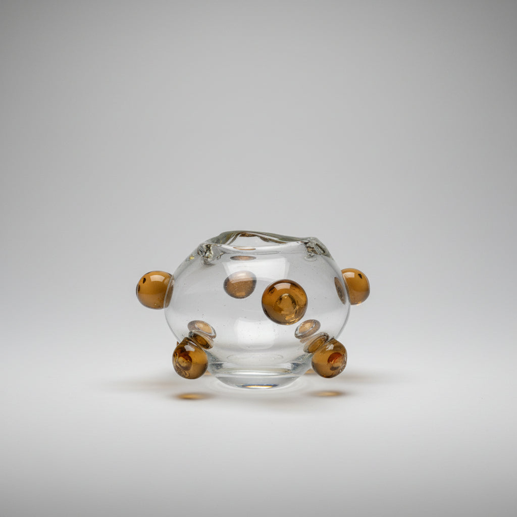 Cachepot New Cristal detalhe Âmbar