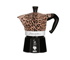 Cafeteira Moka Express Bialetti x D&G Leopardo 3 xic