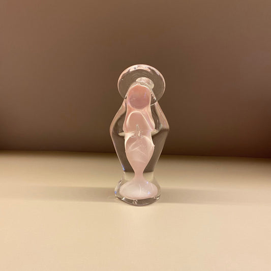Mini Santa de Murano Jade Rosa