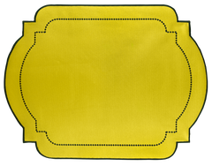 Jogo americano retangular Classic Amarelo e Verde