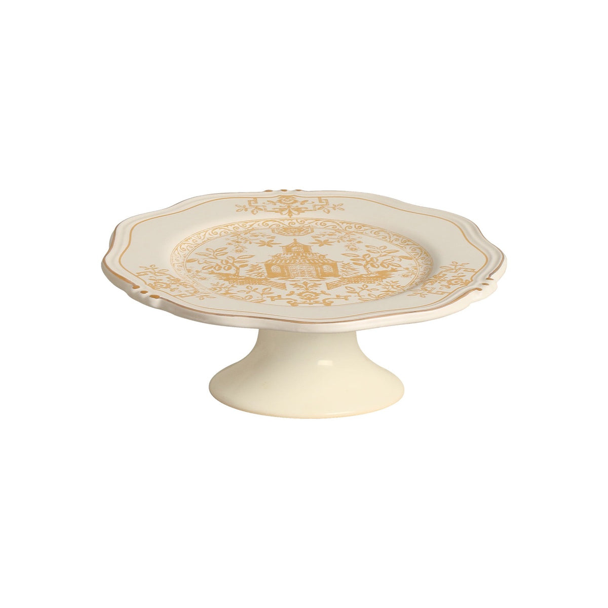 Porta Petit Four Mandarim Dourado