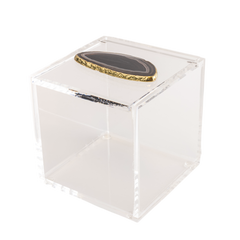 Caixa P com pedra de ágata Preta