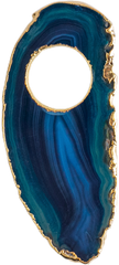 Porta Guardanapo Ágata chapa Azul