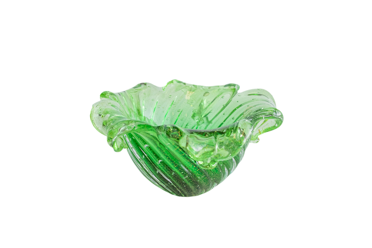 Cachepot G com pó de ouro