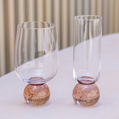 Taça Bubble champanhe ambar