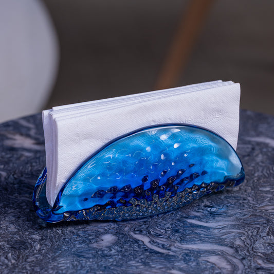 Porta guardanapo relevo azul