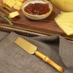 Conjunto de Facas de Queijo Garbo Bamboo Natural ouro