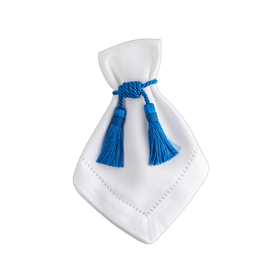 Porta Guardanapo Tassel Azul