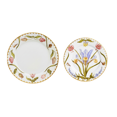 Conjunto de pratos Jardins