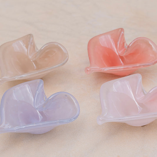 Coração porta objetos quartzo rose