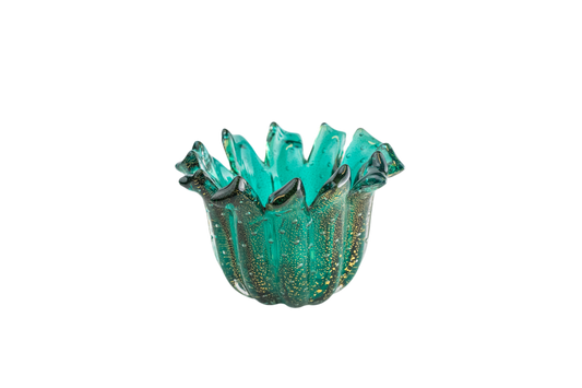 Cachepot M com pó de ouro