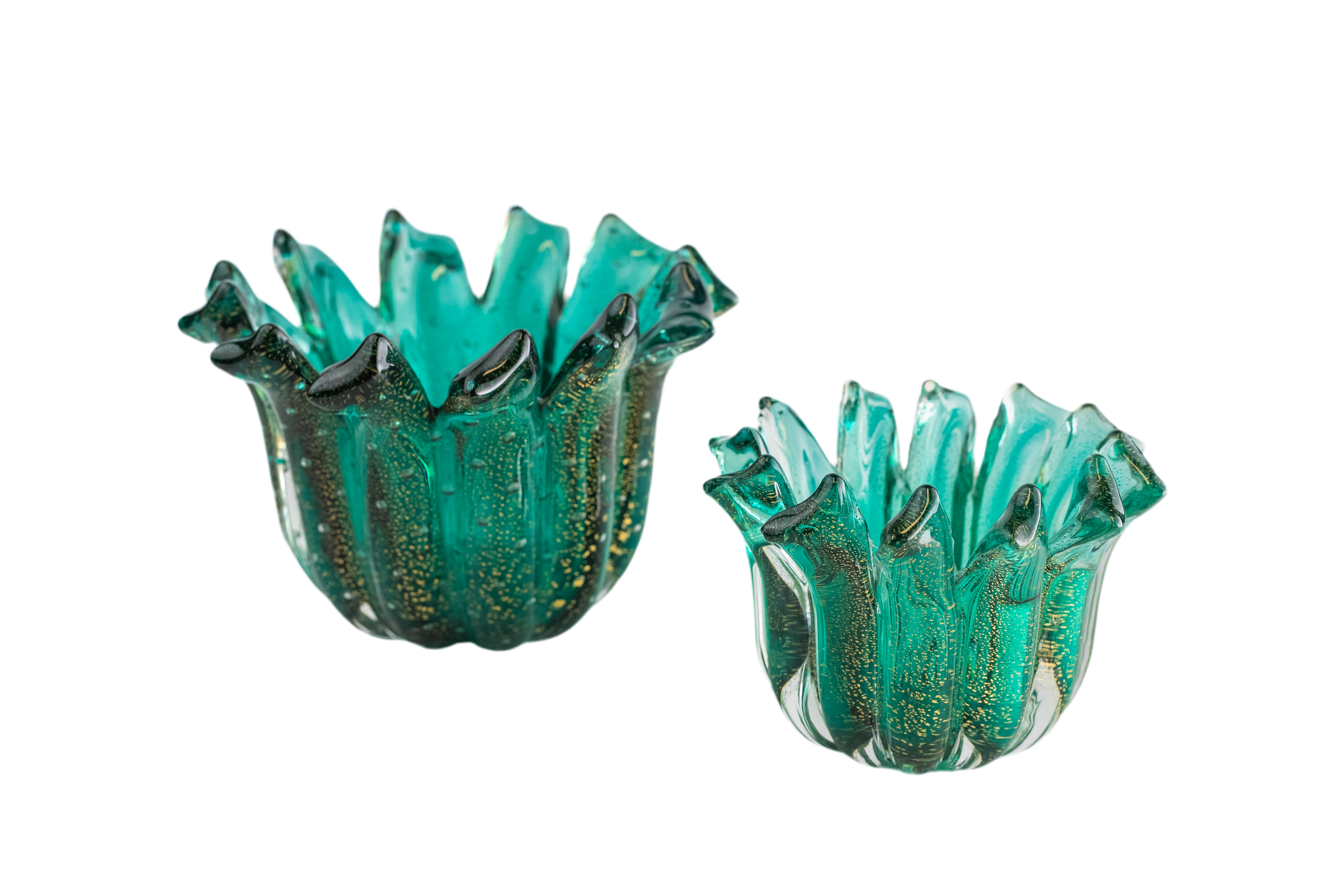 Cachepot M com pó de ouro