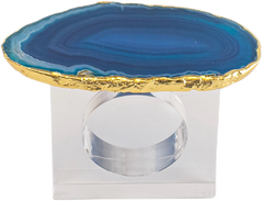 Porta Guardanapo Ágata acrílico Azul