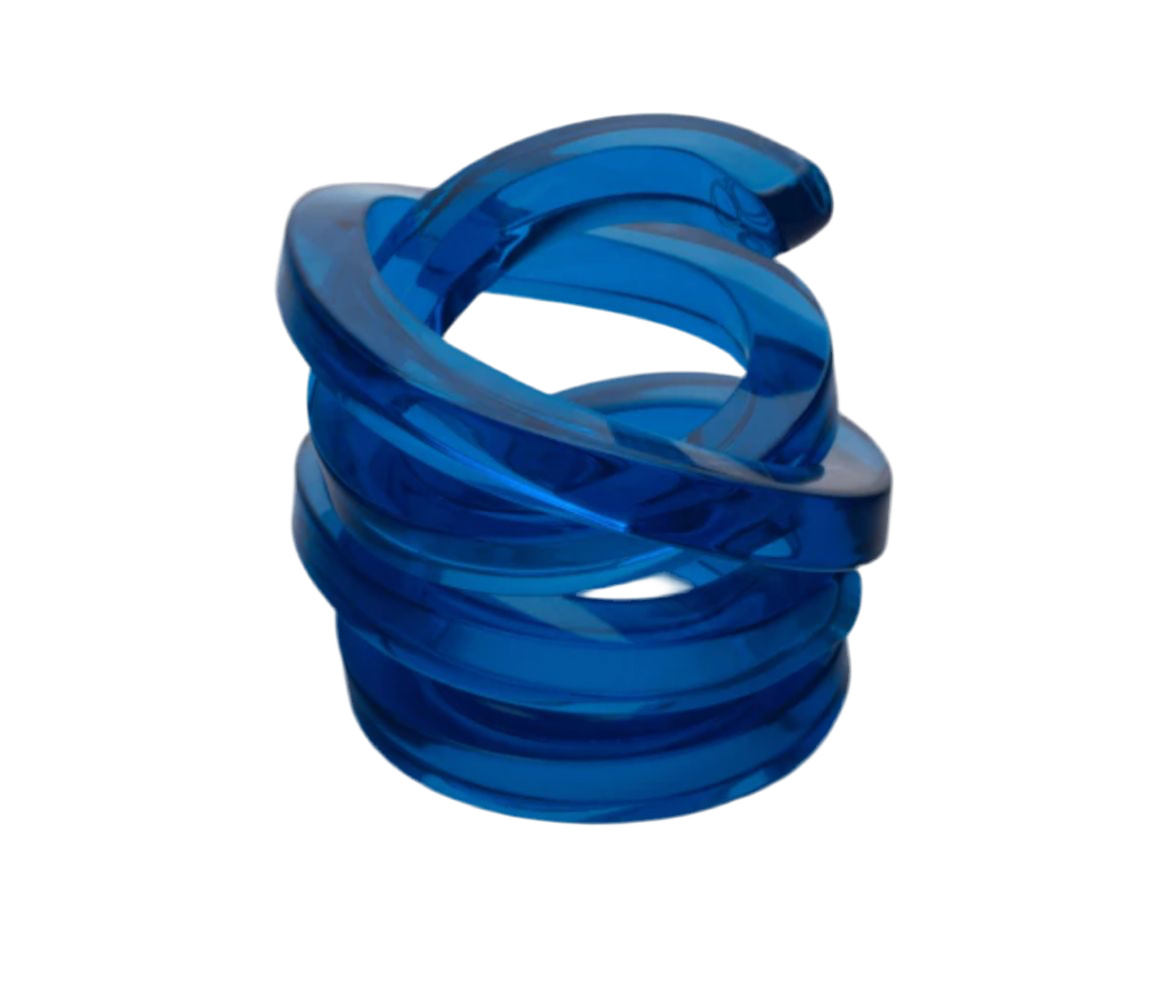 Porta Guardanapo acrílico Color Line Blue