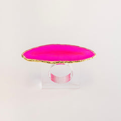 Porta Guardanapo Ágata acrílico Pink