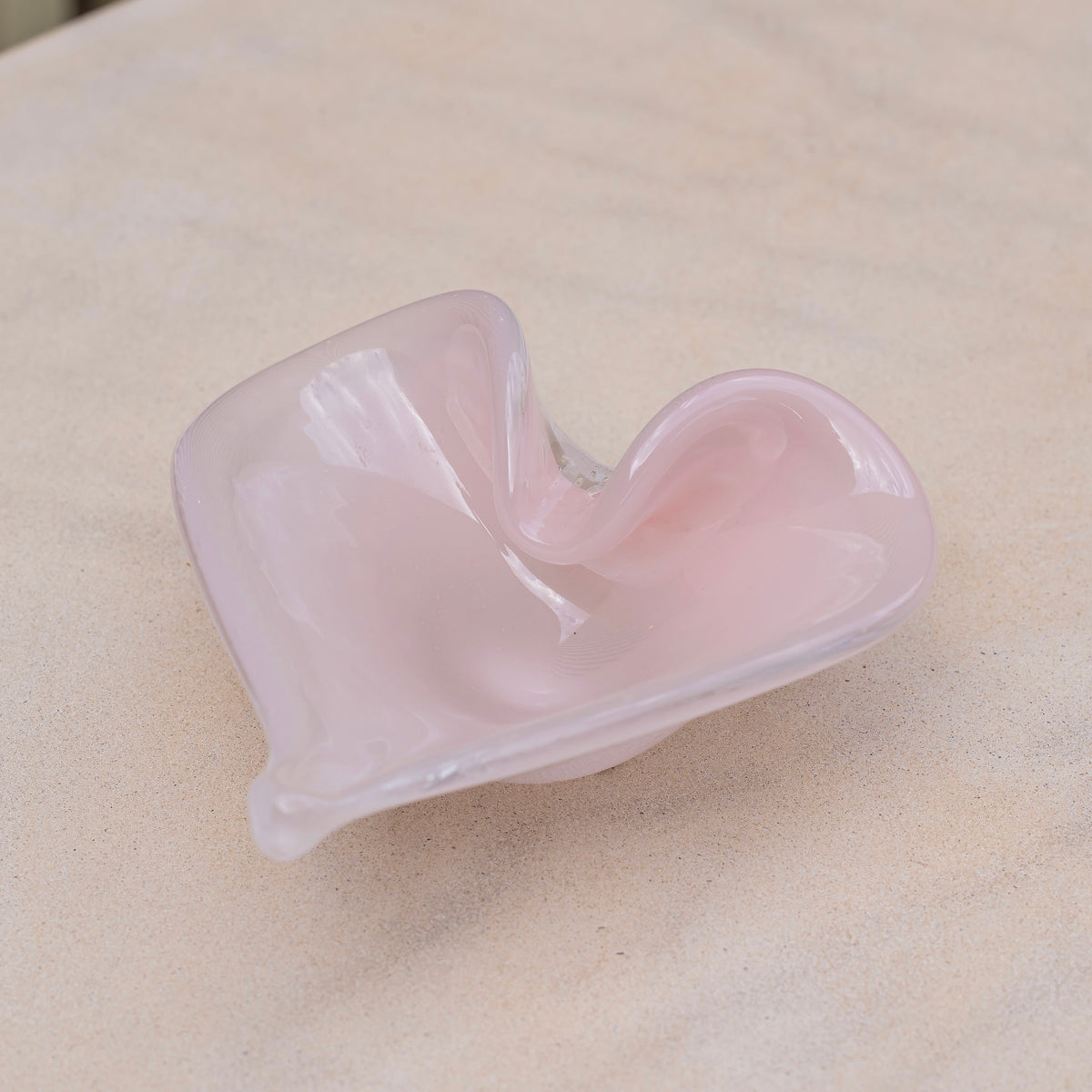 Coração porta objetos jade rosa