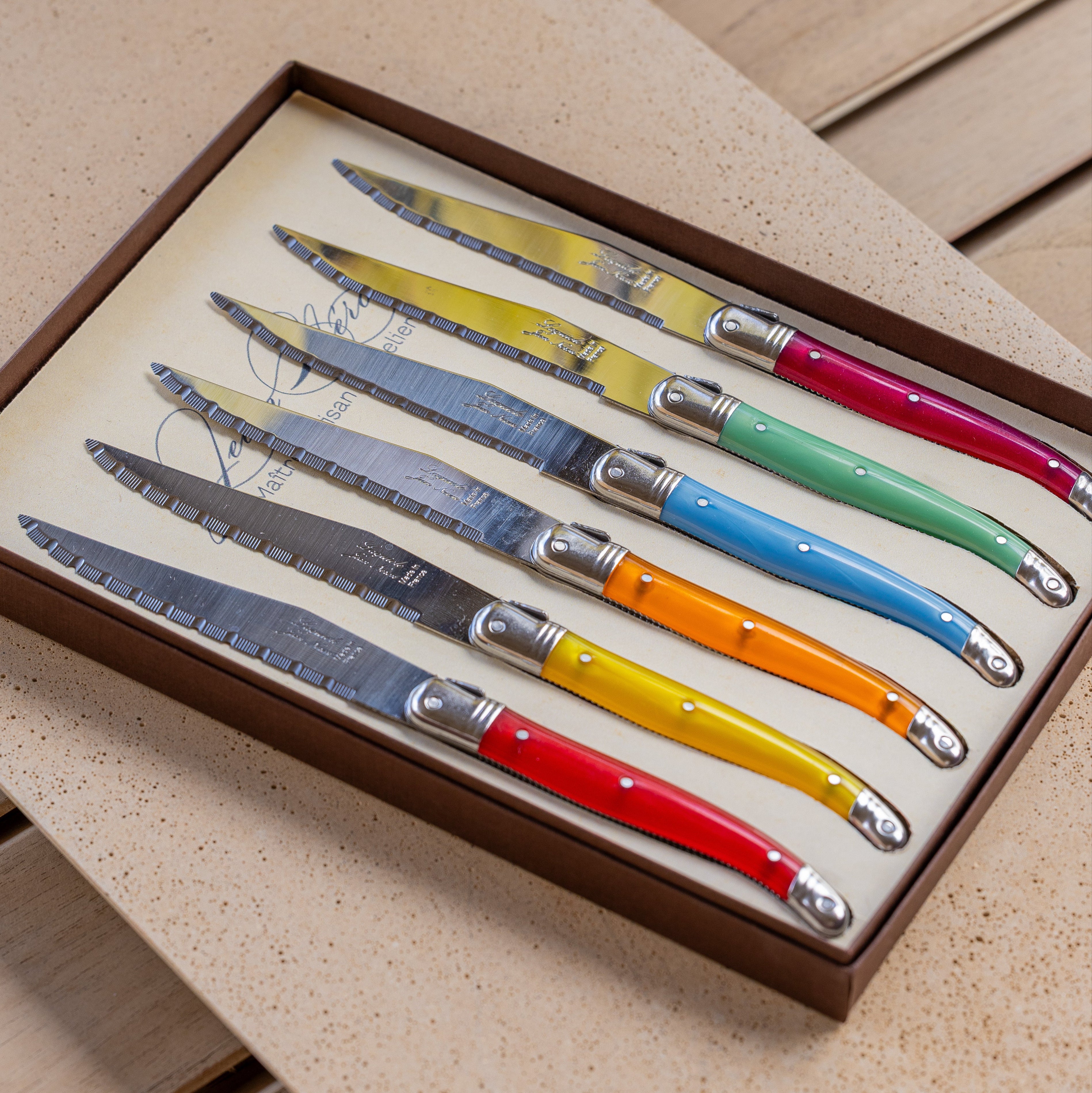 Kit de Facas Laguiole colors