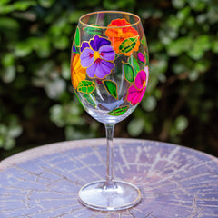 Taça vinho Amor Perfeito